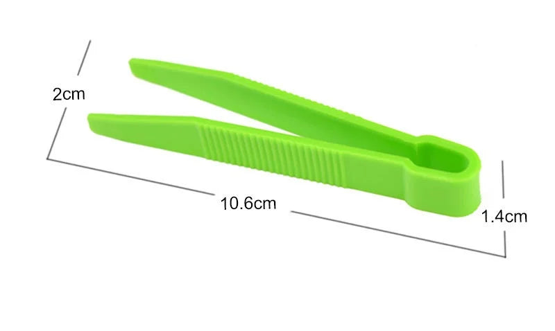 Assorted clip tweezers from a kids' fine motor skill set, perfect for learning and play