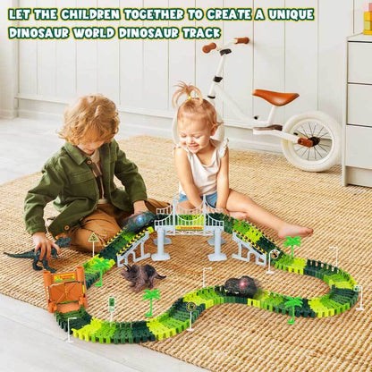 Flexible race track for boys and girls, allowing endless configurations for vehicle playset