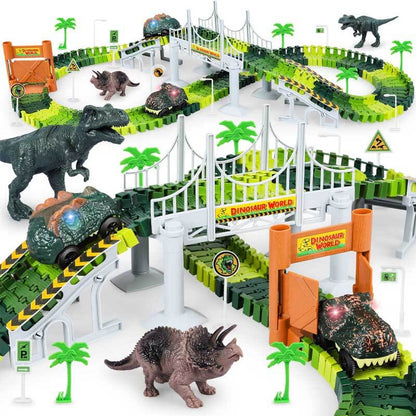 Boxed kids' flexible race track construction toy, perfect for imaginative play