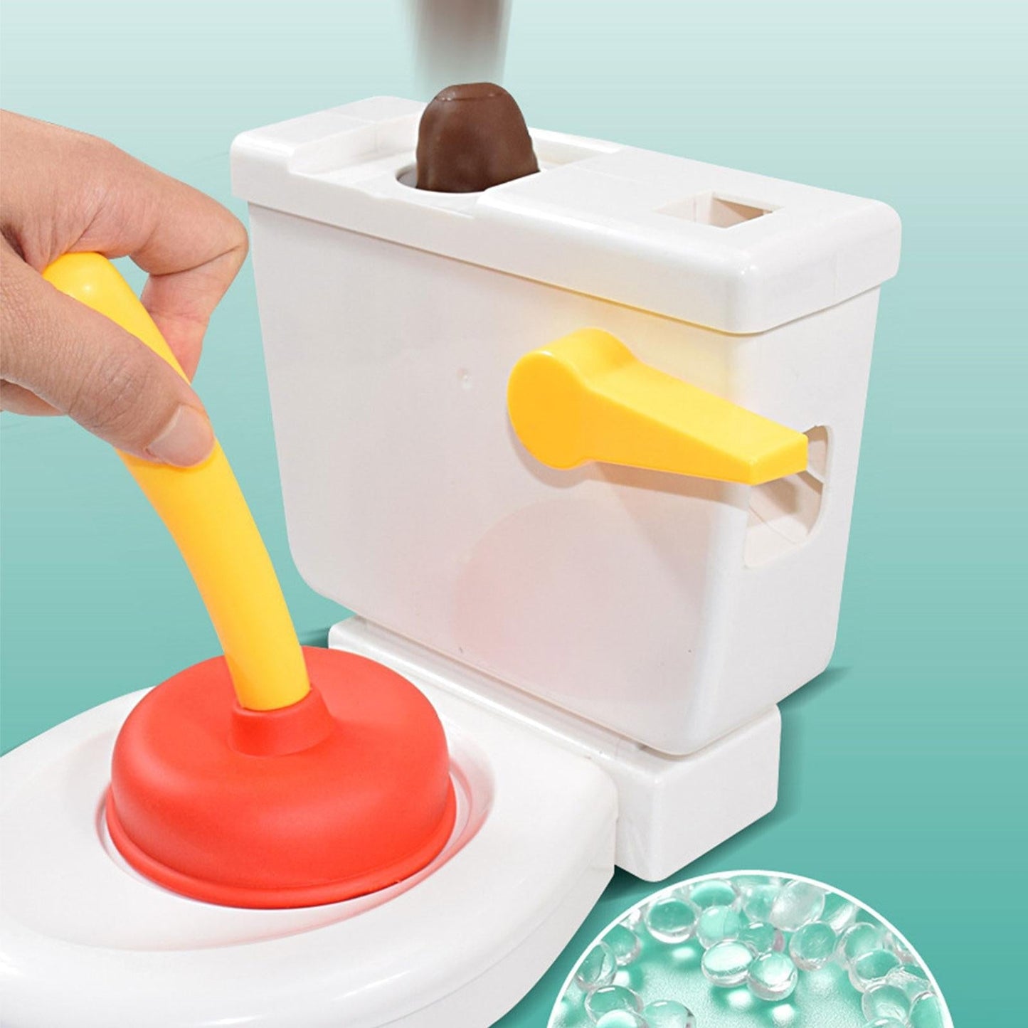 Kids' Flying Poop Game for family fun, showing smiling children playing with novelty toys.