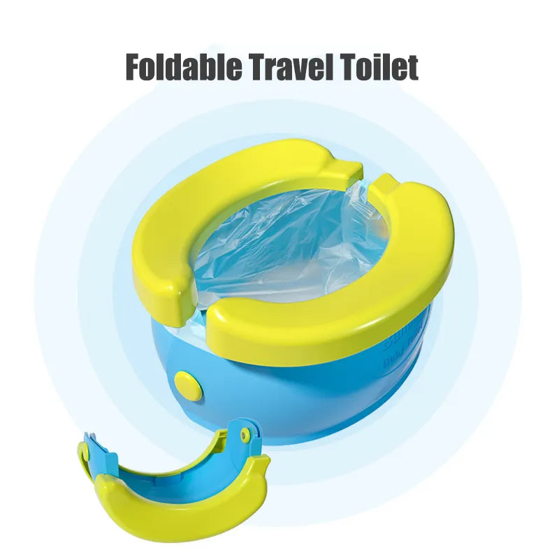Unisex plastic travel potty chair for kids, easy to clean, essential for potty training