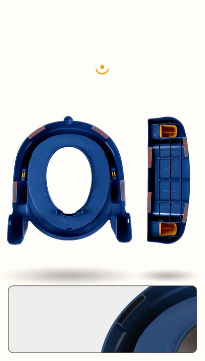 Child safety folding toilet seat with adjustable steps, a practical baby gear product for potty training