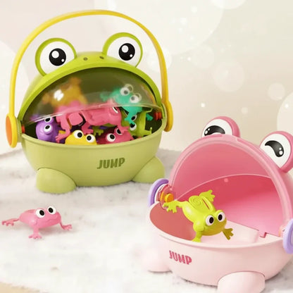 Kids' Frog Bounce Game, a sensory activity toy for motor skill development, preschool age