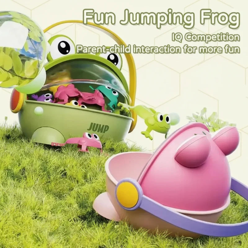 Kids' educational Frog Bounce Game featuring cute frog figures, ideal for preschool sensory play