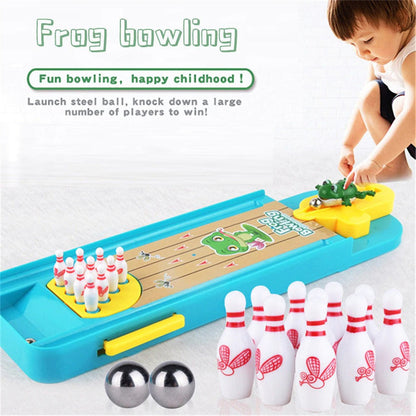 Group of kids enjoying Frog Bowling Set, promoting social skills and active play