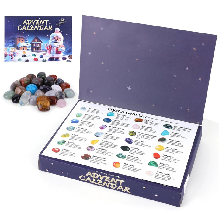 Child actively excavating gemstones from a block, part of the Children's Gemstone Excavation Advent Calendar. Fun science kit!