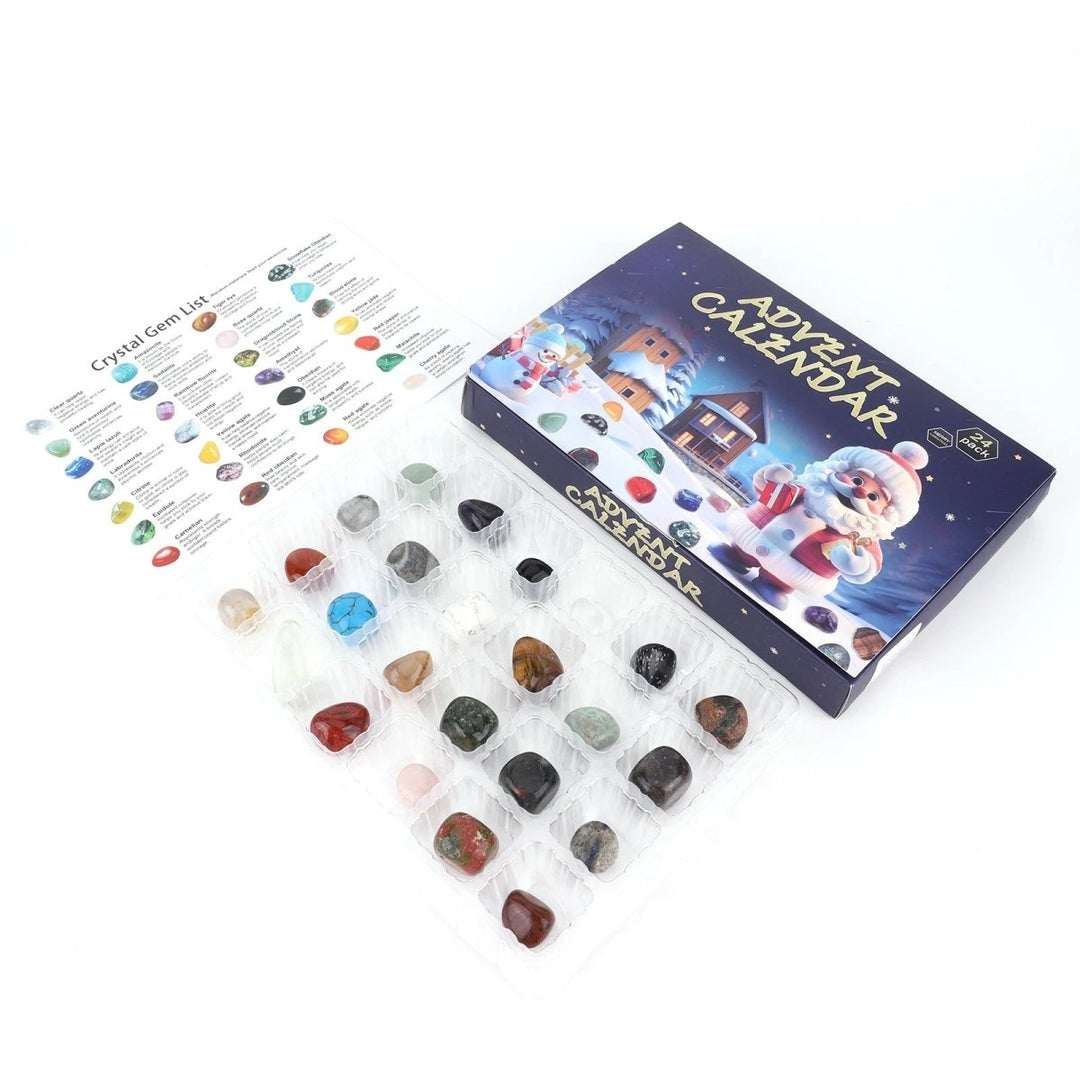 Children's Gemstone Excavation Advent Calendar 2025 box art, showcasing geology and crystal digging activities.