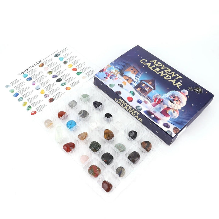 Children's Gemstone Excavation Advent Calendar 2025 box art, showcasing geology and crystal digging activities.
