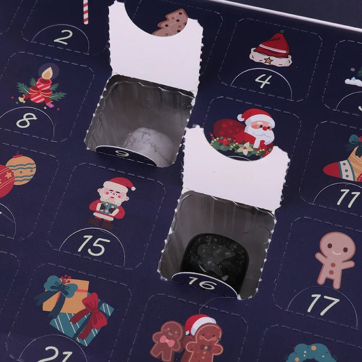 Kids' educational geology science kit: a gemstone excavation advent calendar providing engaging hands-on activities.