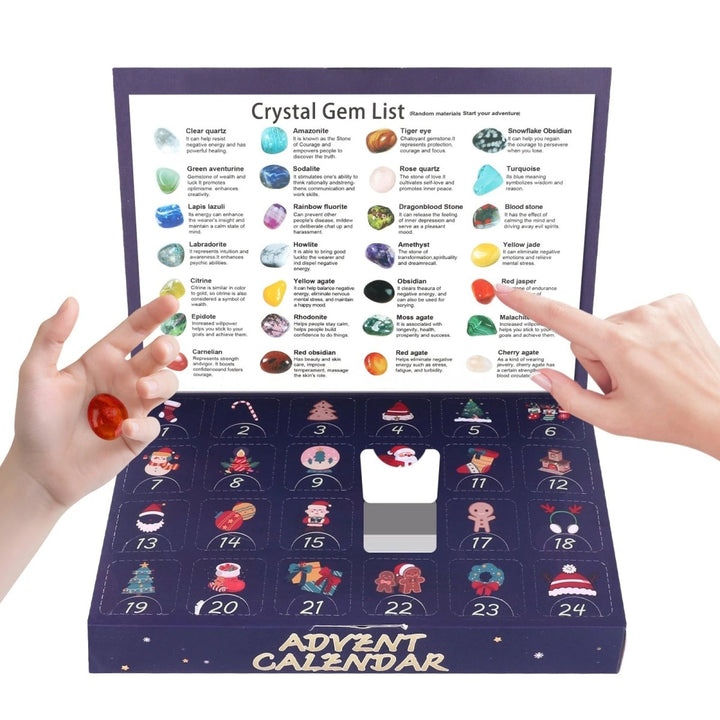 Engaging crystal digging activity for children, part of the 2025 Gemstone Excavation Advent Calendar science kit.