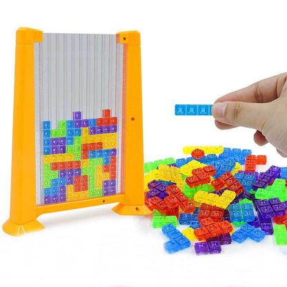 Close-up of Kids Geometric Spatial Thinking Puzzle Blocks, vibrant ABS plastic activity toy