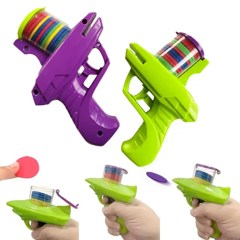 Close-up of Gravity Play Toy Gun showing innovative design for kids' stress relief activity