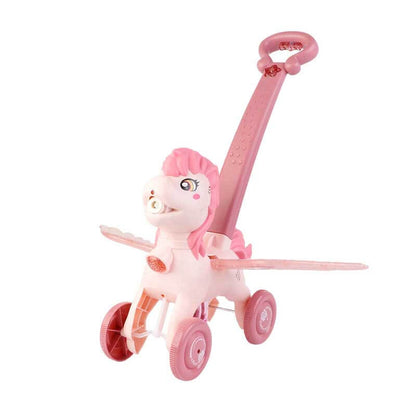 Unisex kids' bubble machine in a playful pony design, an engaging outdoor toy and birthday gift option