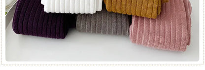 Comfortable stretch cotton blend leggings for infants, easy to pull on and off