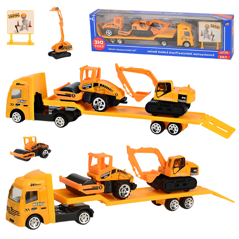 Children playing with rescue vehicle playset, engaging in imaginative role play with fire truck & police car toys.