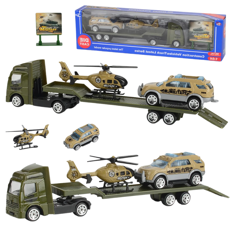 Durable kids' rescue vehicle playset including fire truck, police car, ambulance; ideal for imaginative & educational play.