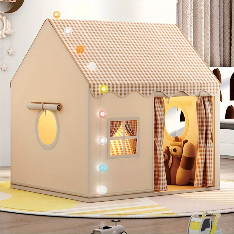Children's PlayDome tent for indoor play & outdoor fun. Durable polyester PVC kids playhouse promotes imaginative adventures.
