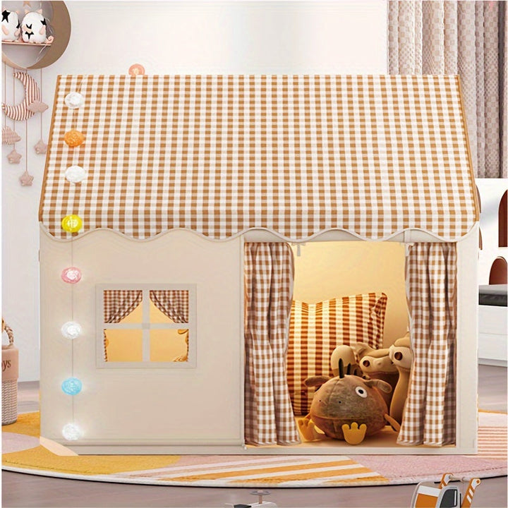 Polyester PVC Kids' PlayDome tent for versatile indoor & outdoor fun. Easy setup children's playhouse for imaginative play.