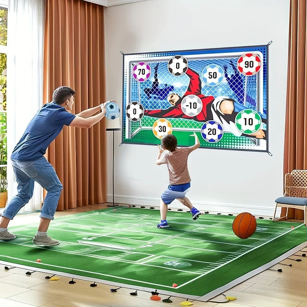 Kids' Indoor/Outdoor Soccer Training Playmat for active play & family fun
