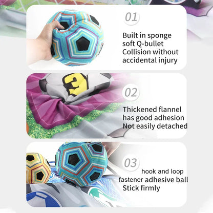 Vibrant soccer playmat designed for kids' football training and active games