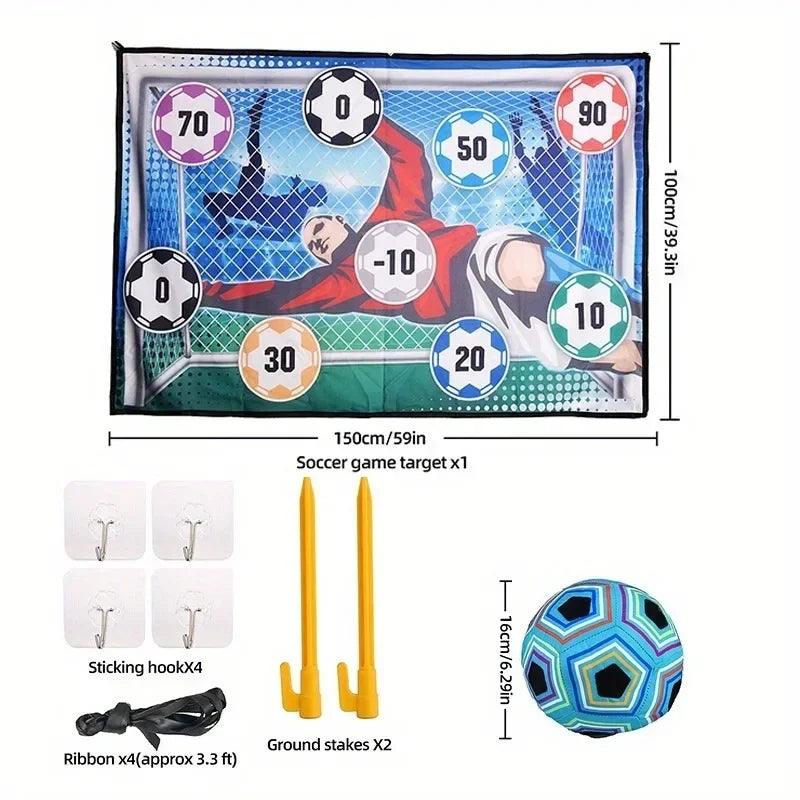 Portable kids' soccer training playmat, perfect for indoor & outdoor fun