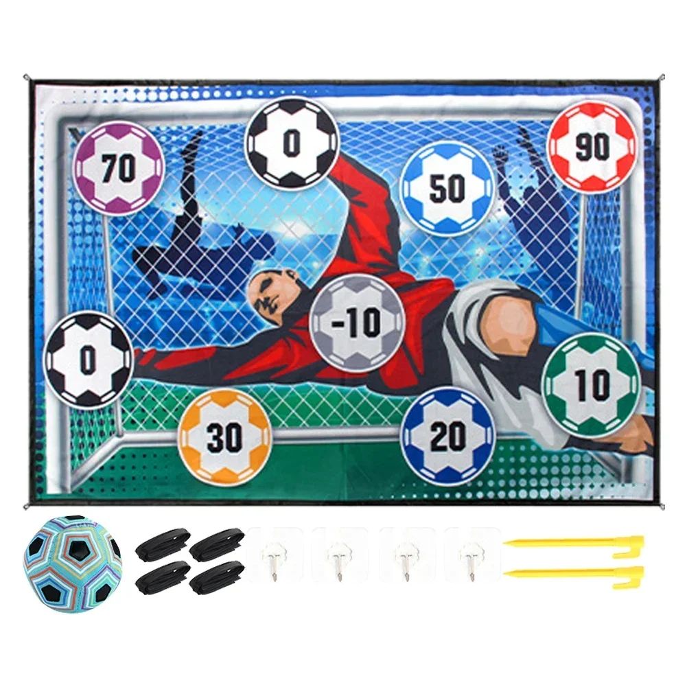 Indoor/outdoor soccer training playmat, a fun way for kids to learn football