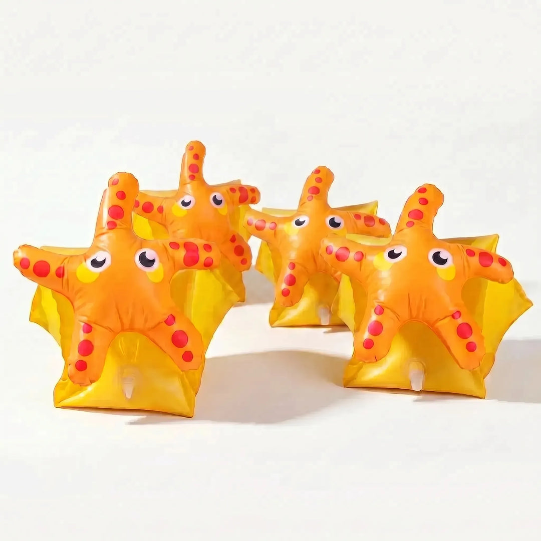 Easy-to-inflate armbands for kids, offering comfortable and secure swimming support.