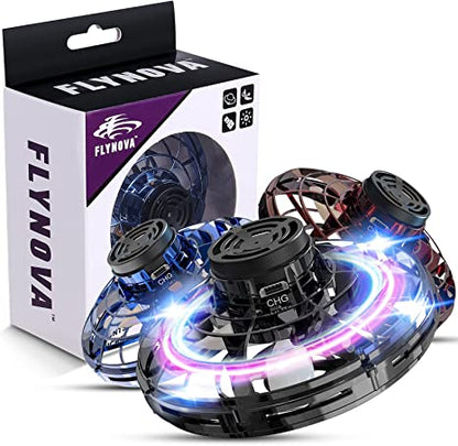 Group of kids laughing while playing with a Kids' Infrared Sensor Flying UFO RC Drone Toy, ultimate fun