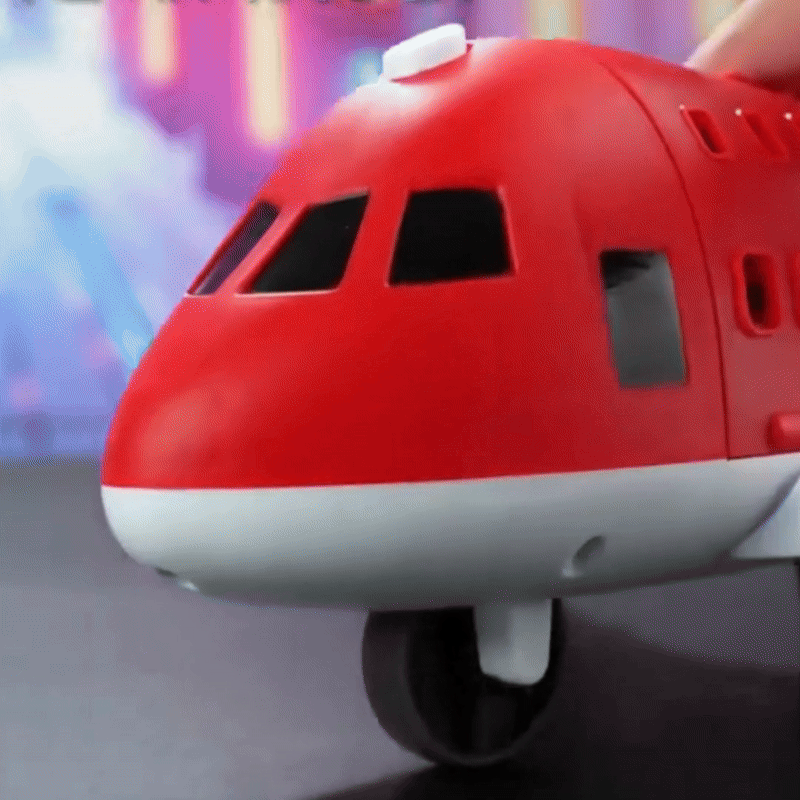 Premium kids' airport playset, designed for educational vehicle play and creative construction