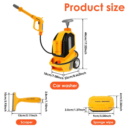 Car wash play set for kids, an engaging educational toy for outdoor water fun and learning