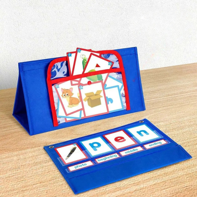Kids' interactive educational spelling and math game set with colorful letters and numbers for preschool learning