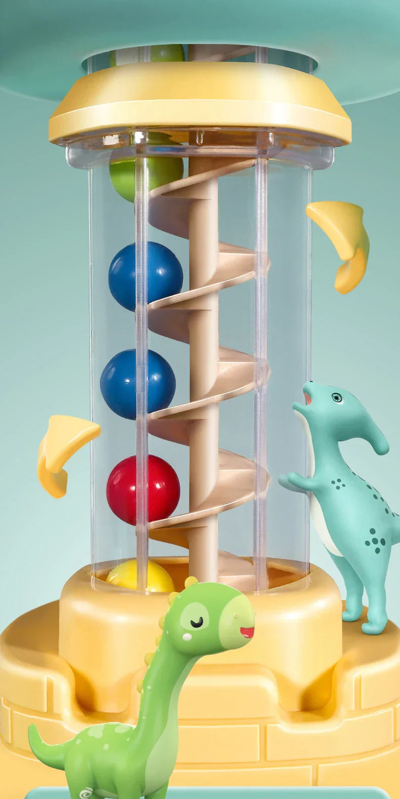 Close-up of an electric ball catcher toy, showcasing engaging features for young kids