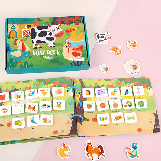 Kids Interactive Learning Activity Book Set for early learning & fine motor skills development
