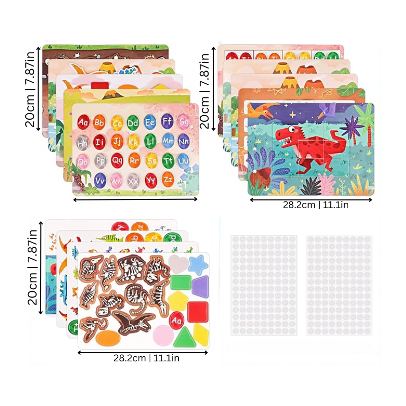 Preschool educational toy activity book with interactive features for toddlers fun play