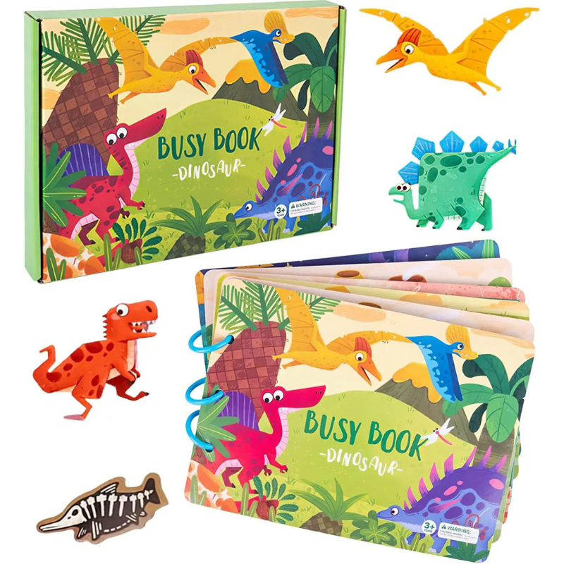 Early learning activity book set for kids, enhancing fine motor skills and cognitive development