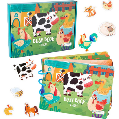 Toddler play interactive book set, an educational toy for preschool children's engagement