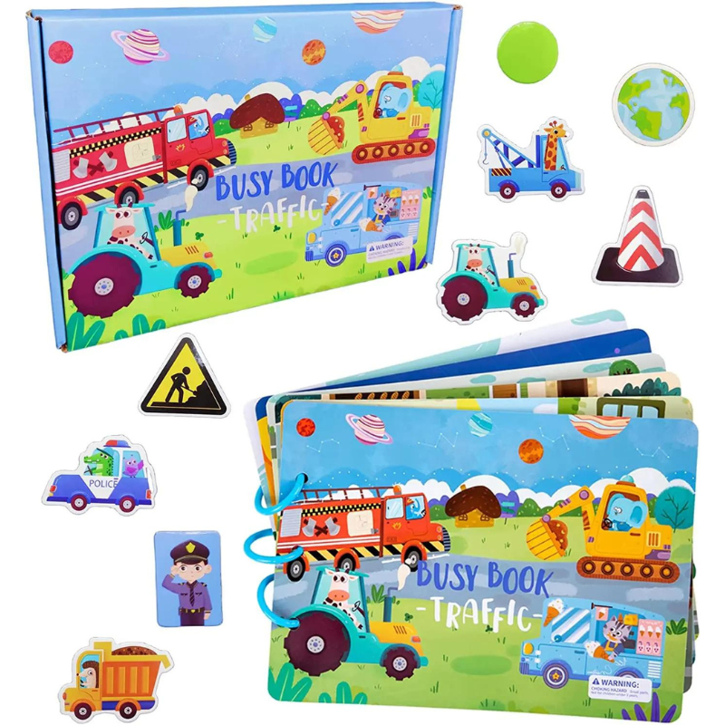 Educational toy set: kids interactive activity book for early learning and preschool fun