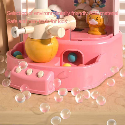 Family fun with a children's marble shooting game, bright and engaging activity toy