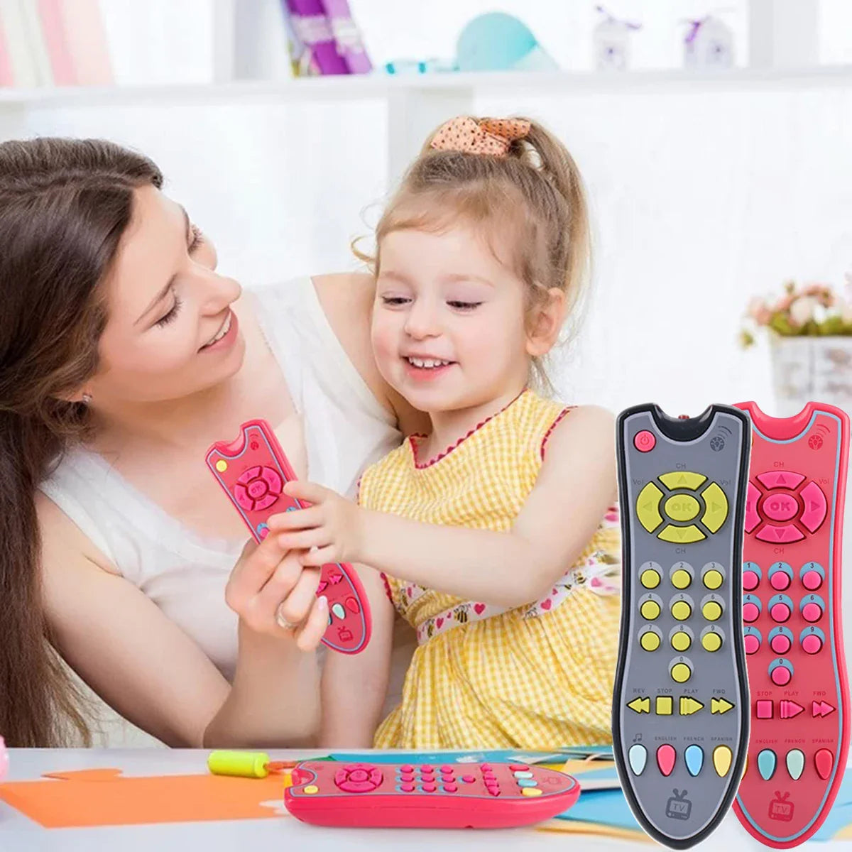 Toddler interactive learning phone toy, perfect for early education & engaging pretend play.