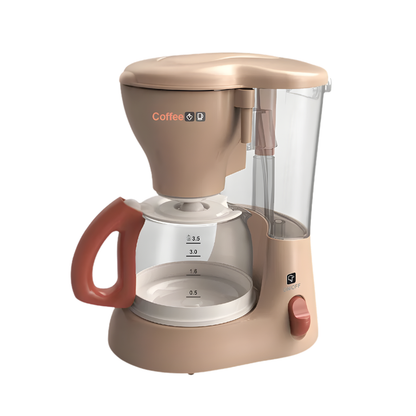 Preschooler enjoying interactive toy blender from a kids' kitchen appliance set, role play toy
