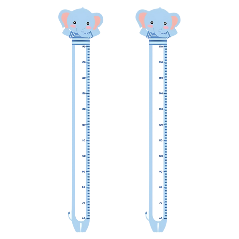 Kids Jungle Animal Growth Chart Wall Decor