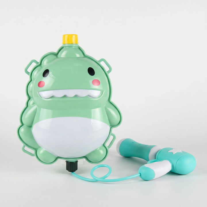 Dragon-themed kids' high capacity backpack water gun, ideal for exciting outdoor summer water play.