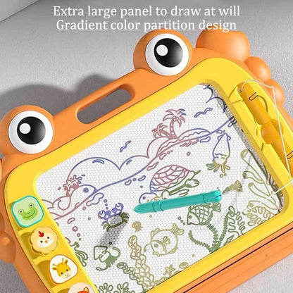 Educational magnetic graffiti board for children, encouraging artistic expression and learning.