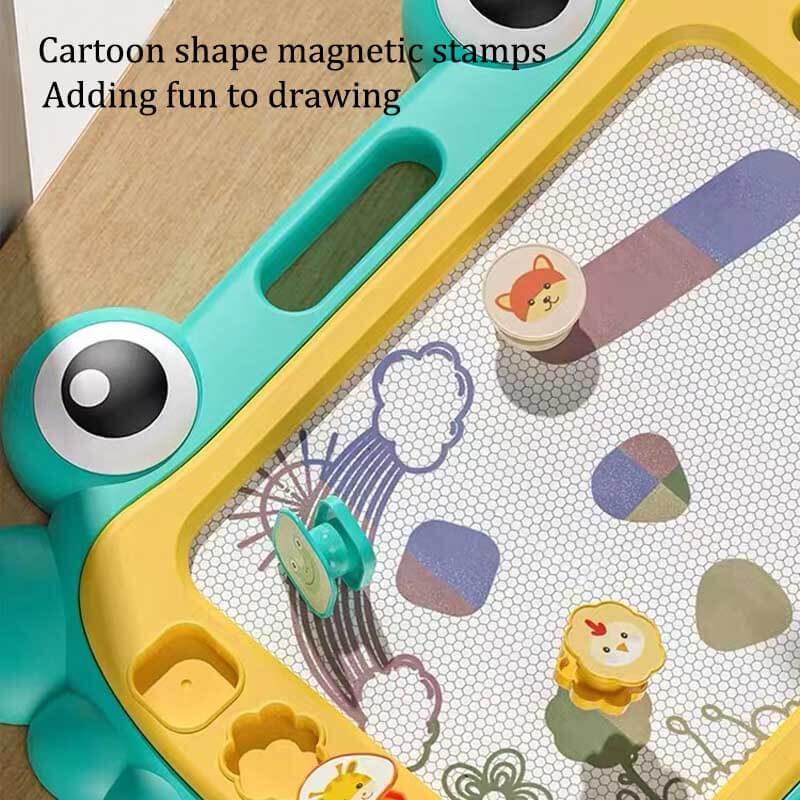 Toddler and kids' drawing board with bracket stand, a fun and mess-free art activity.