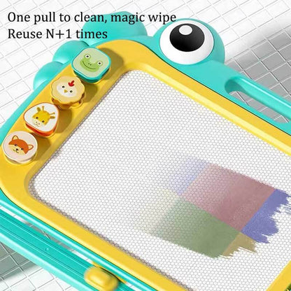 Large magnetic drawing board art toy with stand for kids, perfect as a children's gift.