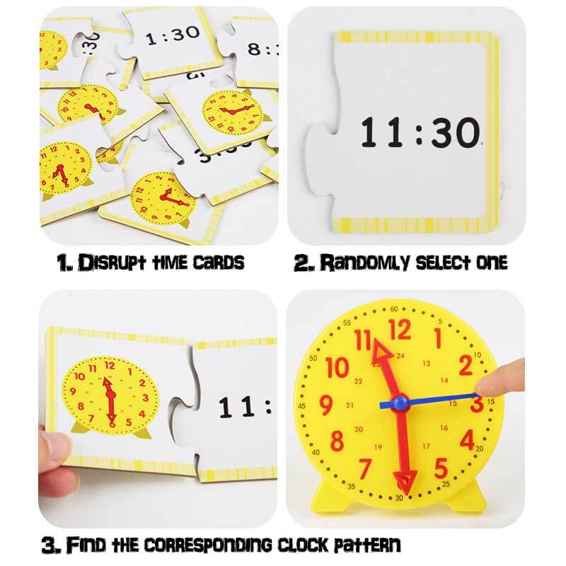 Children's learn-to-tell-time clock, a fun educational toy for young learners, gift idea.