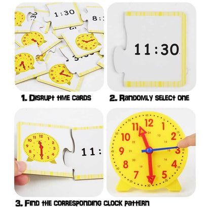 Children's learn-to-tell-time clock, a fun educational toy for young learners, gift idea.