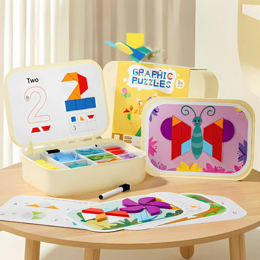 Kids Learning Magnetic Puzzle Box, educational toy for children's development, preschool learning game