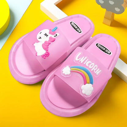 Fantasy light-up unicorn slippers, perfect gift for kids, magical home footwear
