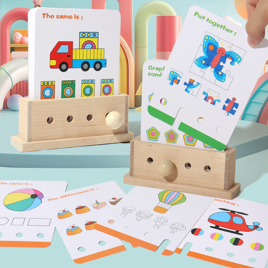 Kids LogicLab educational puzzle game, colorful pieces, early learning toy for cognitive development
